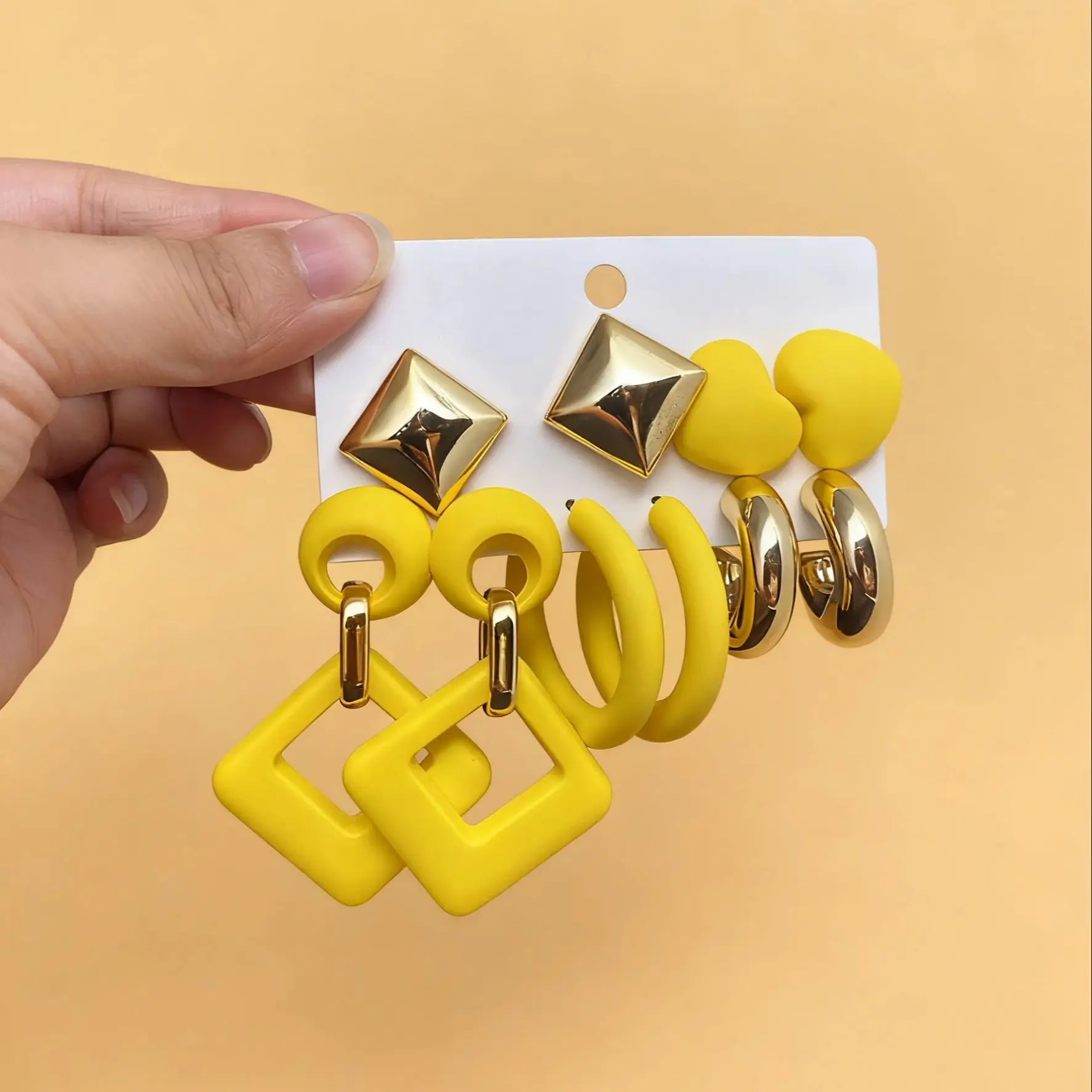  10Pcs Trendy Acry…