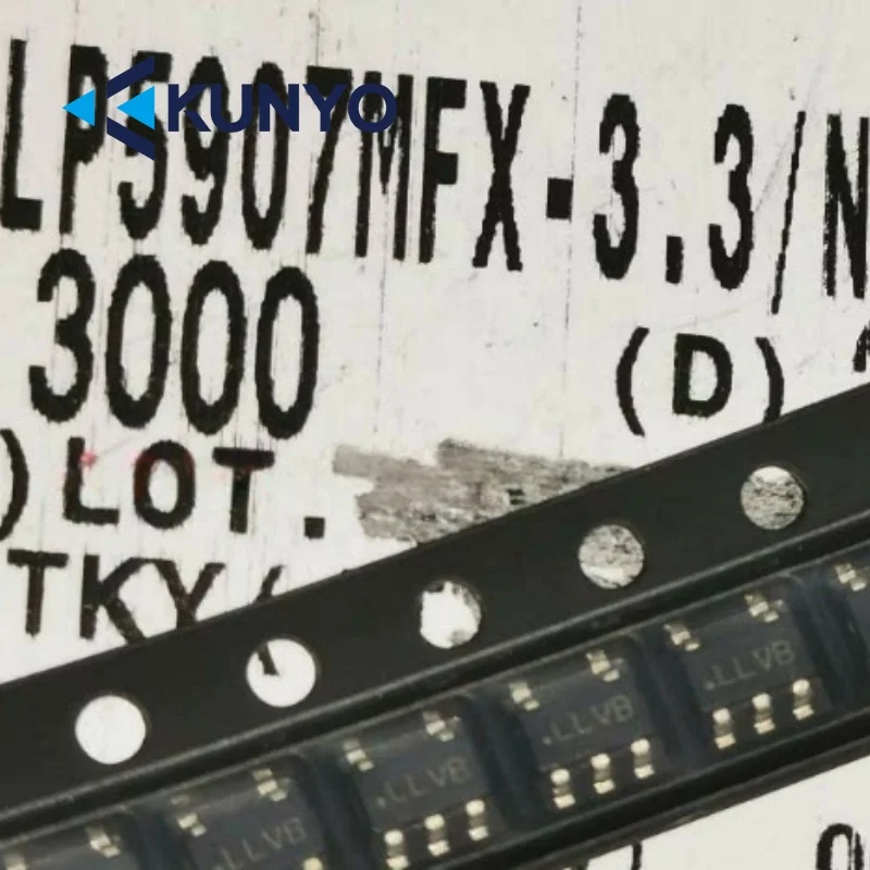 (5piece)  LP5907MFX-3.3 silk-screened LLVB original genuine SOT23 LP5907MF-3.3