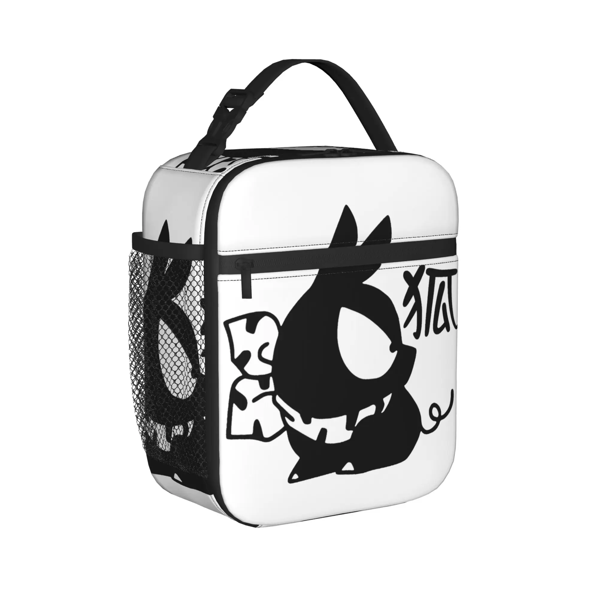 P Chan Pig Kanji Ranma Thermal Insulated Lunch Bag for Office Anime Portable Bento Box Cooler Thermal Lunch Boxes