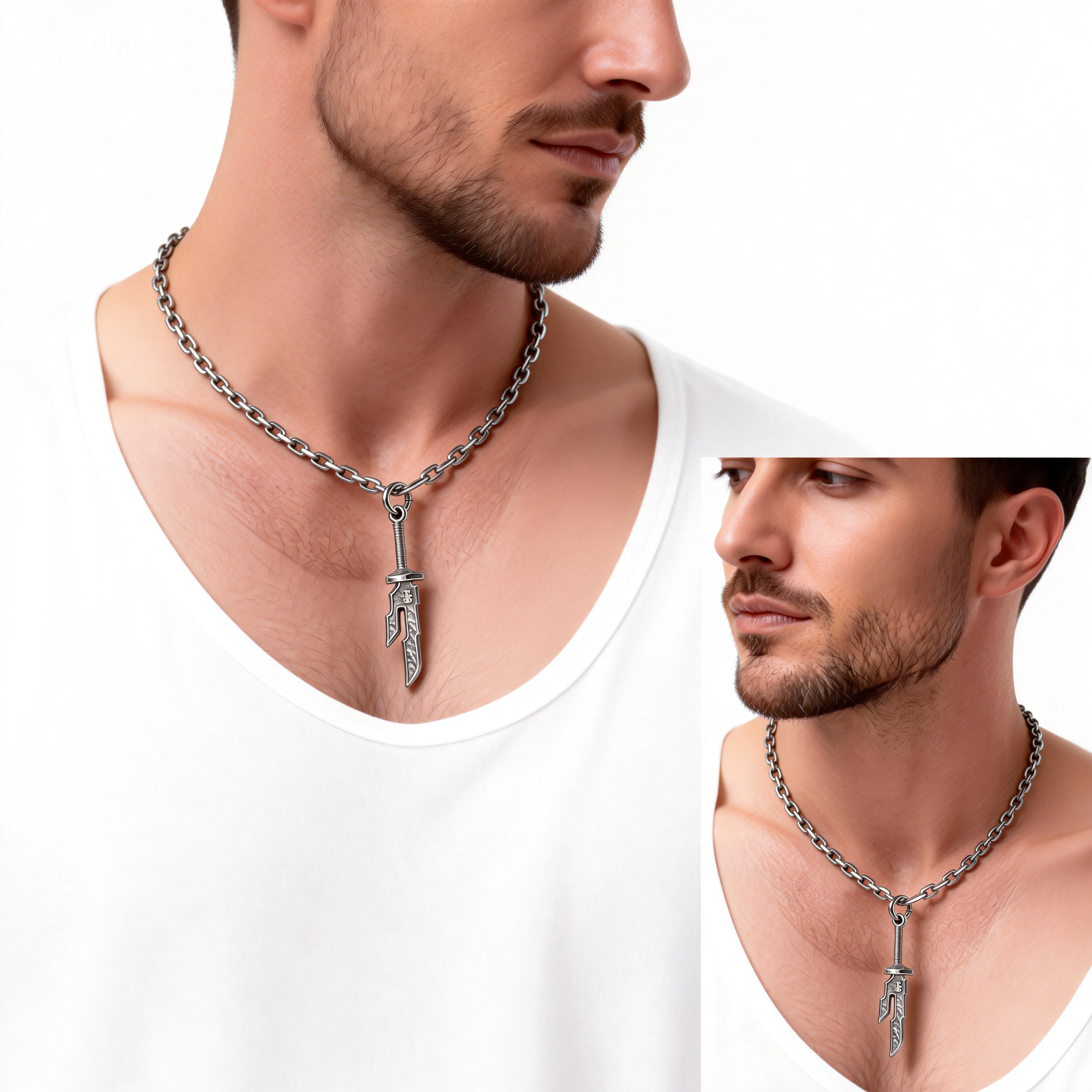 Fashionable Stainless Steel Necklace, Versatile Necklace