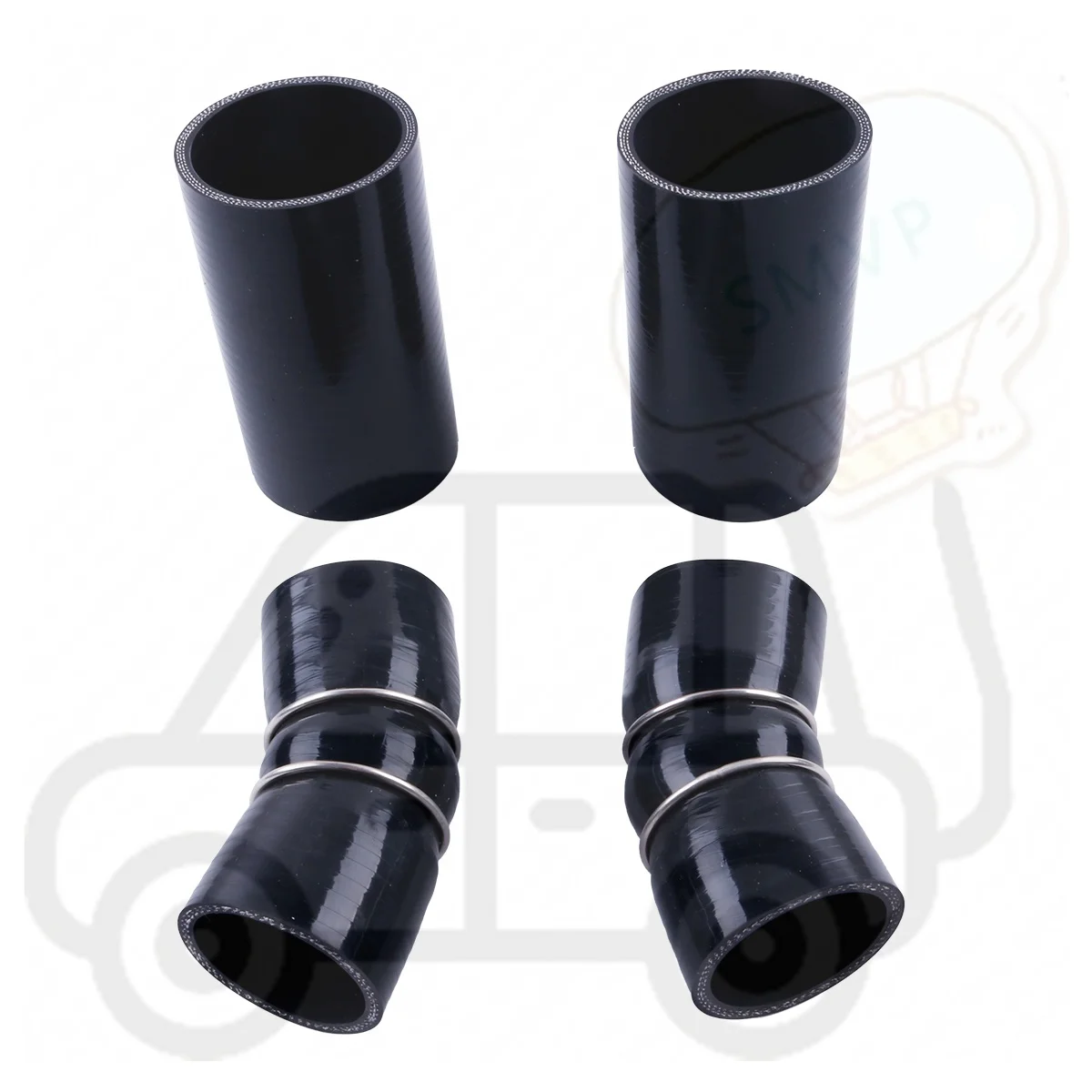 

For Audi C7 RS6 RS7 Turbo to Chargecooler Outlet Hoses and Inlet Car Tools Tubes Silicone Pipes Set 4PCS 3PLY 11 Colors