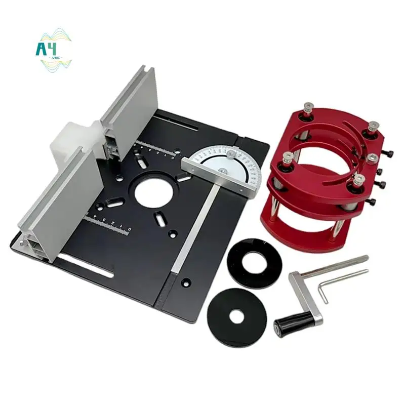 

A40Z-Router Lift System And Aluminum Router Table Insert Plate, Electric Trimmer Wood Engraving Router Slotting Machine