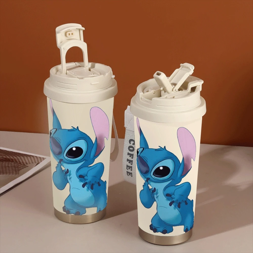 

Lilo&stitch Cartoon Insulated Cups Large Capacity Girls Portable Student Water Cup Lilo & Stitch Cartoon Fitness Sports