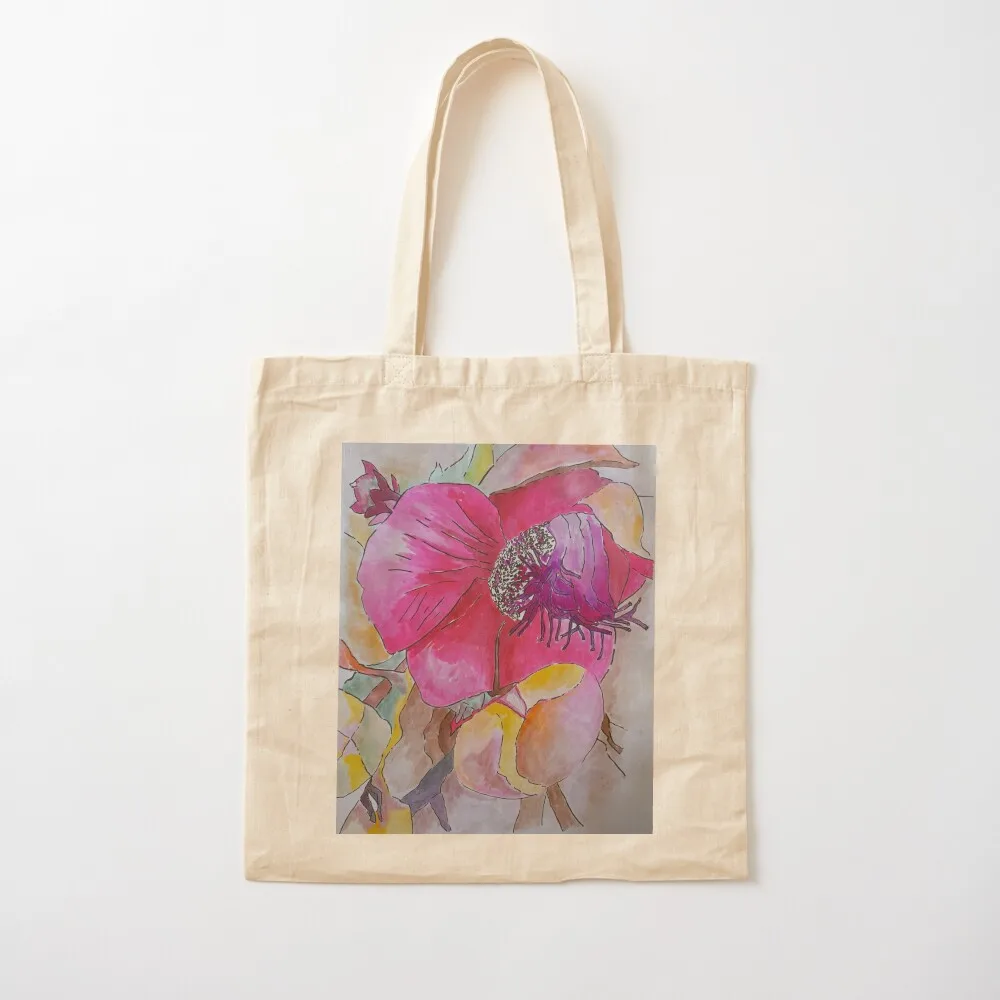 Tropical flower of Seychelles Tote Bag canvas bags foldable reusable bag tote bag Canvas Tote