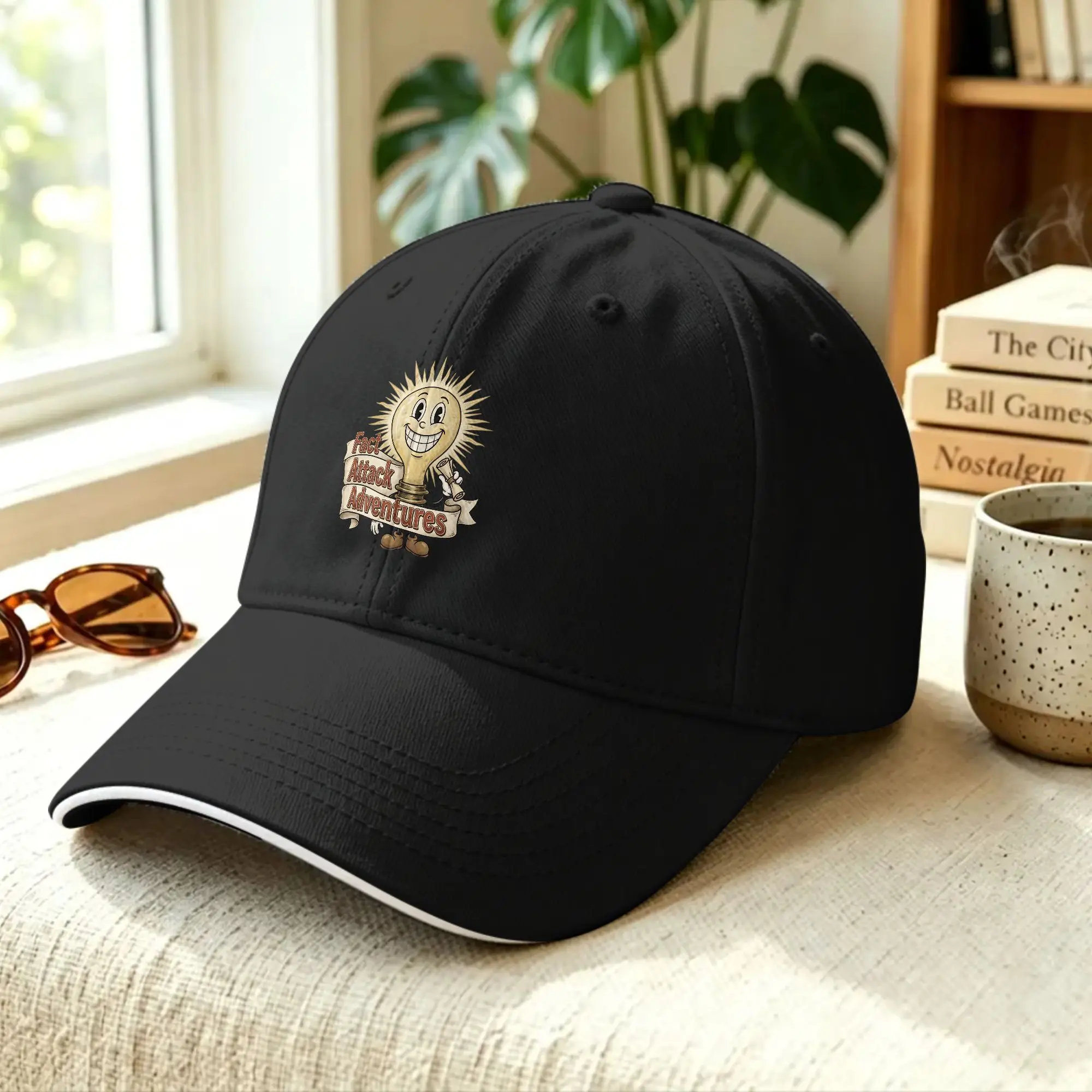 Light Bulb Fact Attack Adventures  Sun Baseball Cap Spring Unisex-Teens   Trucker Hat Sunscreen y2k Cool Sports Baseball Caps