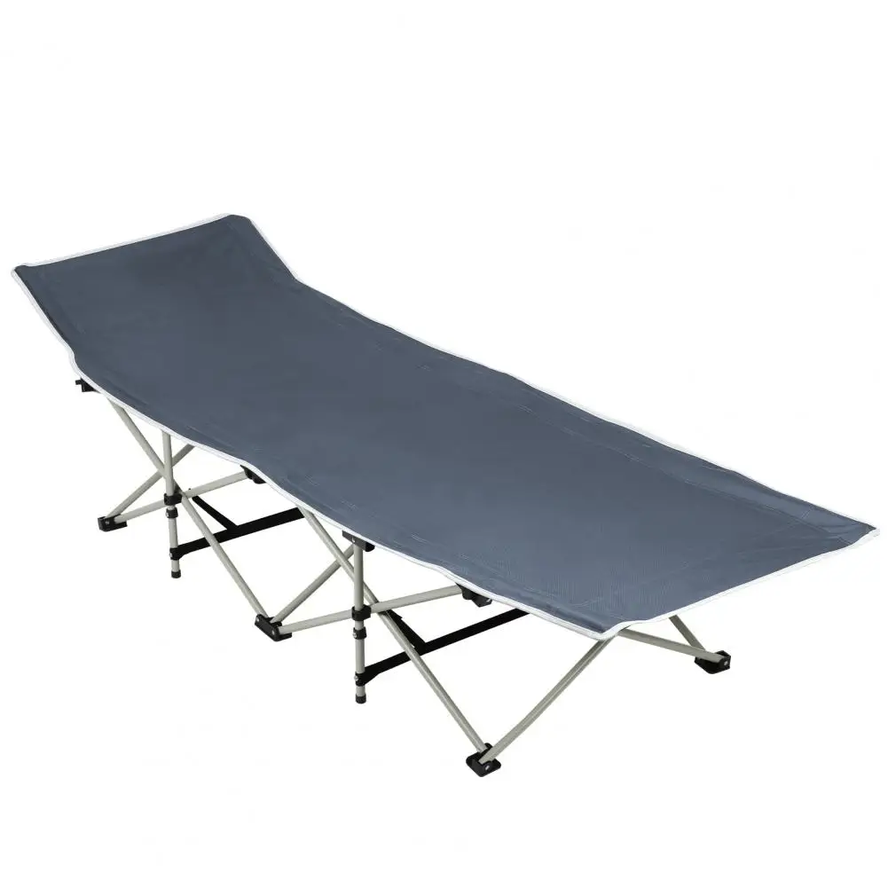 Cuna plegable para acampar para adultos, sillón plegable para viajes en interiores y exteriores, tumbona plegable reclinable para adultos