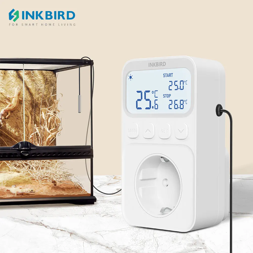 inkbird controlador de temperatura aquecimento e arrefecimento temporizador plug in termostato para tanques de peixes geladeira modos de controle c216t 01