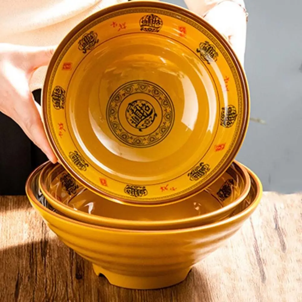 Commercial Imitation Ceramic Melamine Ramen Bowl Large Capacity Japanese-style Noodle Bowl Anti-fall Soup Bowl Restaurants