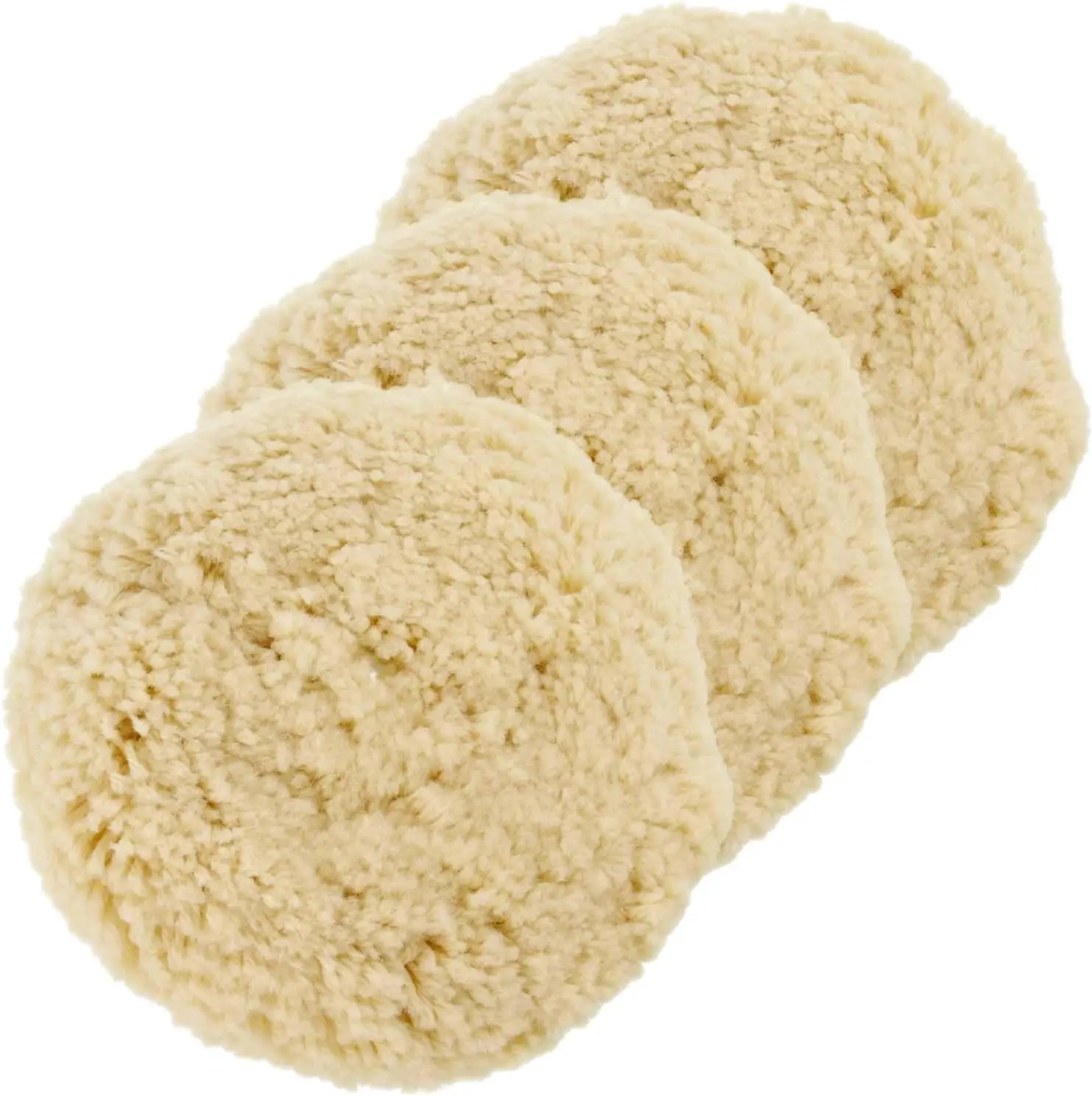 

Wool Polishing Pads, 8" 100% Natural Wool Buffing Pad with Hook & Loop Backing for Car Polishing, Buffing and Cutting