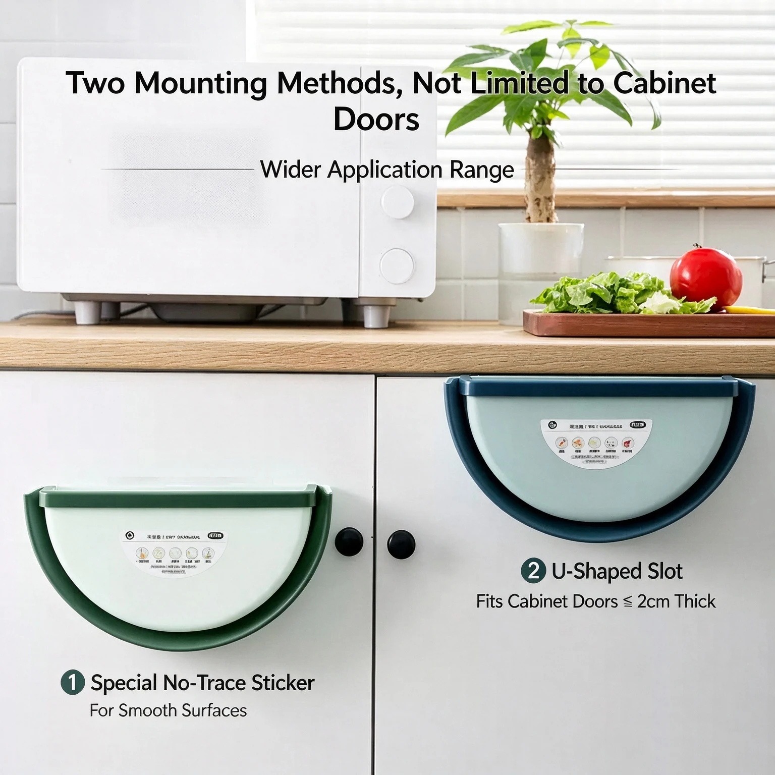 Kitchen Folding Trash Can Wall Mounted Trash Can Kitchen Cabinet Door Mounted Trash Can Folding Trash Can for Vehicles Trash Can