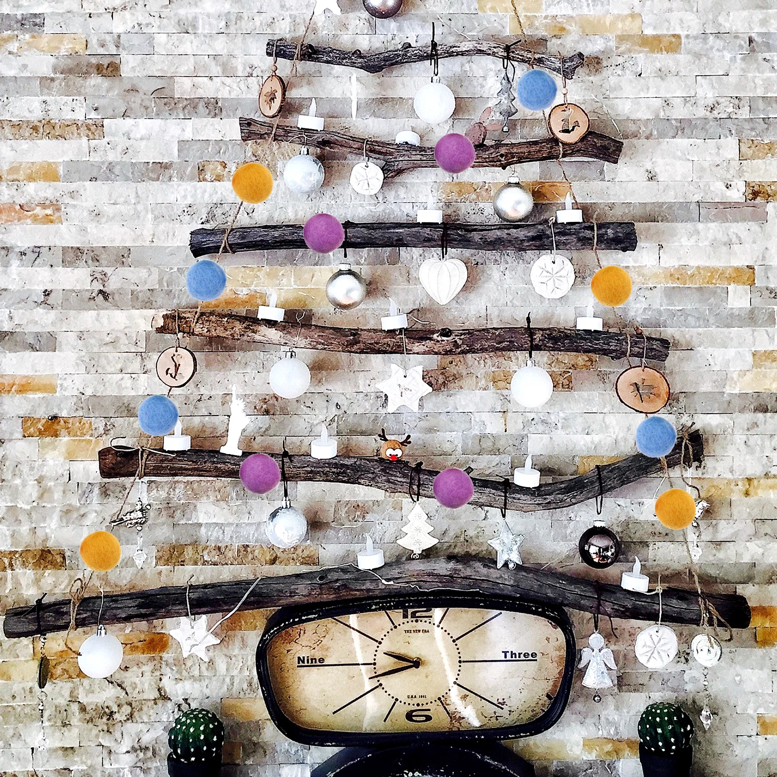 

100Pcs Craft Felt Balls DIY Decorative Accessories for Hair Band Pendant Making Felting Projects Home Party Decoration Supplies