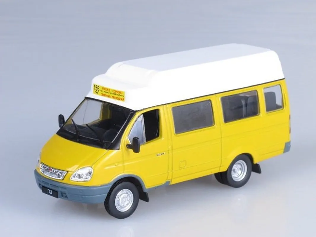 Venda quente 1:43 liga russa gaz modelo de carro, simulação de negócios ônibus carro ornamento, clássico coleção modelo carro, frete grátis