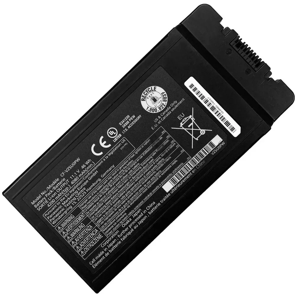 CF-54 Laptop Battery for PANASONIC CF-VZSU0PW Toughbook CF-54 Series 11.1V 46Wh 4200mAh CF-VZSU0PR CF-VZSU0LW