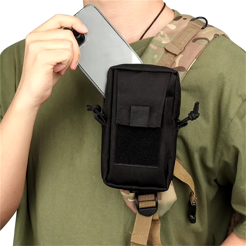 Pasek na ramię Torby na różne akcesoria do plecaka Latarka na klucze Etui na telefon Molle Outdoor Camping Torba na narzędzia EDC — zdjęcie 3