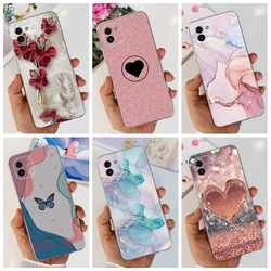 For Samsung Galaxy A03 Case SM-A035F Fashion Marble Love Heart Soft Phone Cover For Samsung A03 Core A03S SM-A037F SM-A032F Capa