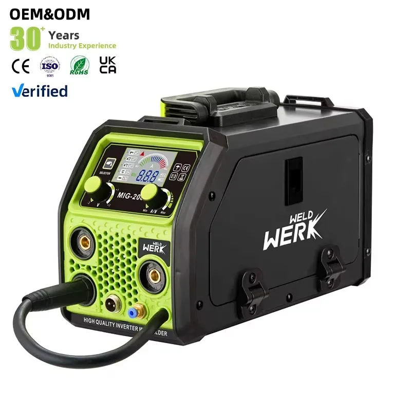 

Factory Direct Sale Professional 3-in-1 Inverter Stainless Steel MIG Welder 220V 120amp IGBT Inverter CO2 Mig Welding Machine