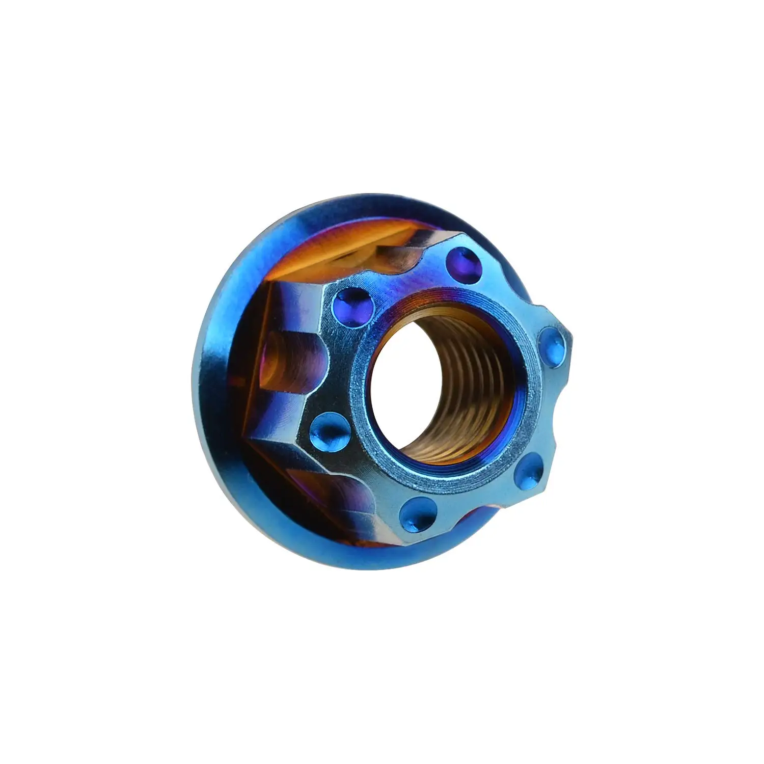 Titanium M6-M12 Flange Bolt Nut Bicycle/Motorcycle/Car Modification Kit 6 M8 Pitch 1.25mm Fire Blue 1kg