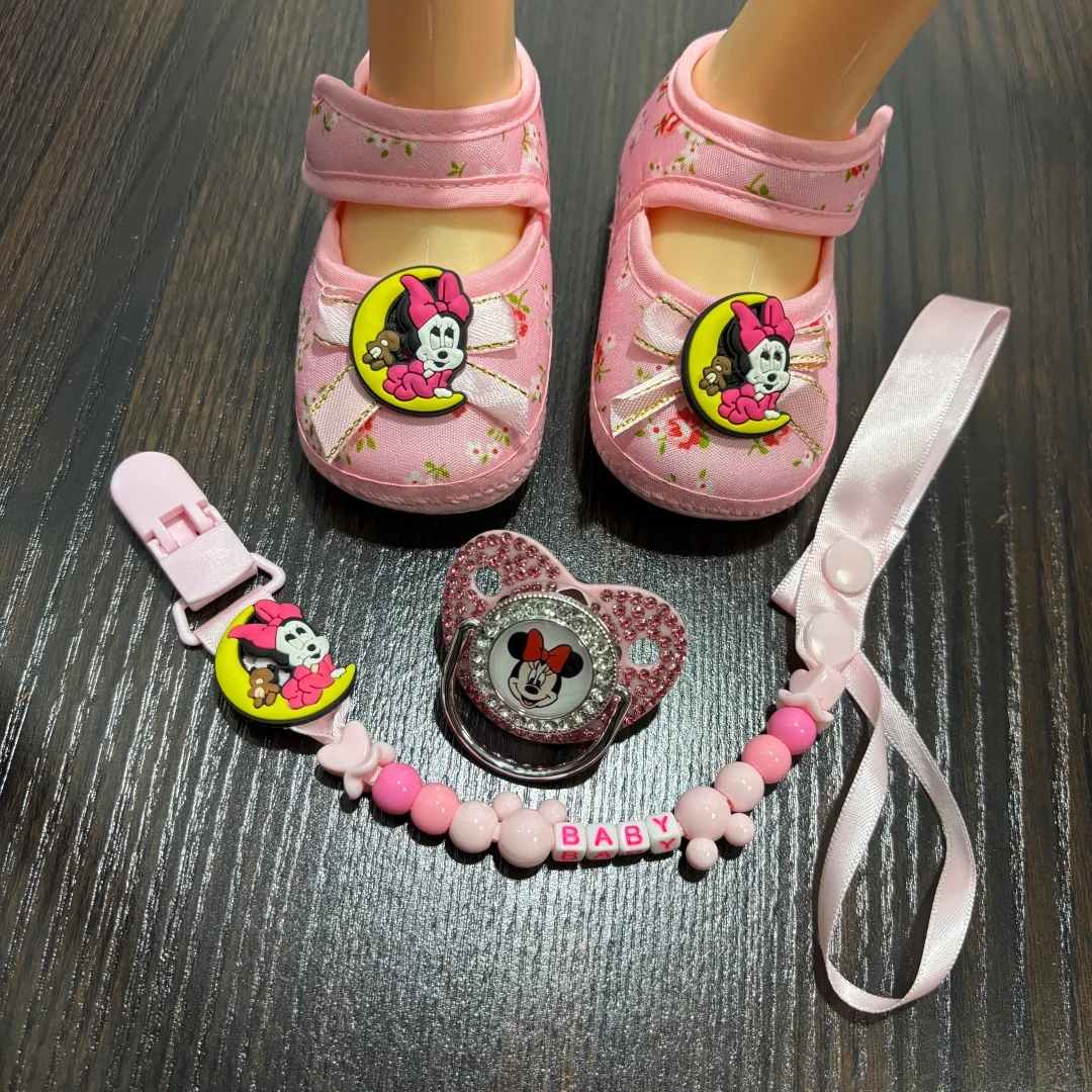 

Adorable Baby Gift Set Realistic Nipple Soother With Protective Dust Cover Cute Plush Infant Shoes Lightweight Newborn Walker