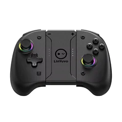 LinYuvo KS37 Meteor Light Wireless Joy-pad for Switch/Switch OLED, with Programmable, 6-Axis Gyro, Turbo & Vibration