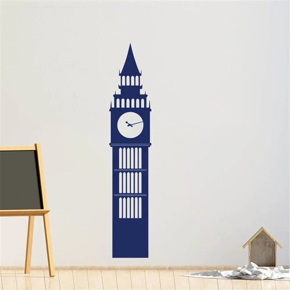 London Big Ben Travel Landmarks Wall Sticker Living Room Kids Room United Kingdom England Big Ben Clock Wall Decal Vinyl Deocr