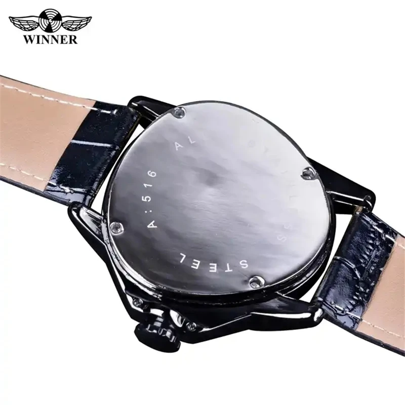 Forsining 516A Automatic Wristwatch Luxury Brand Gift For Male Triangle Bracelet Fashion Mechanical Watch Reloj Young