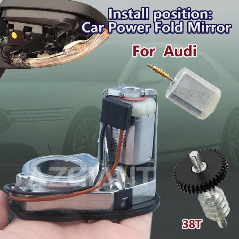 

For Audi Q7 SQ7 4M 4M2 MK2/Q5 SQ5/Q2 8Y GA/Q3 F3 RS Car Exterior side folding Mirror actuator 12V motor FC-280SB-16220 38T gear