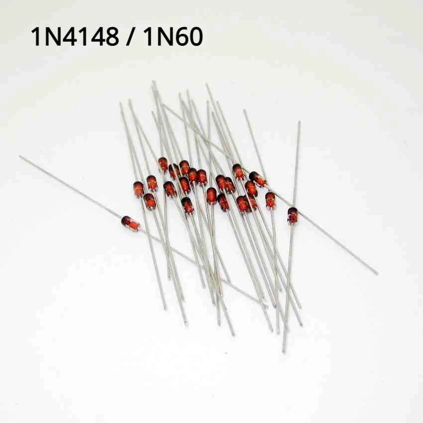 

1N4148 IN4148 4148 DO-35 Axial Lead Switching Signal Diode 1N60 1N60P Schottky Germanium Diode TV Radio FM Detection