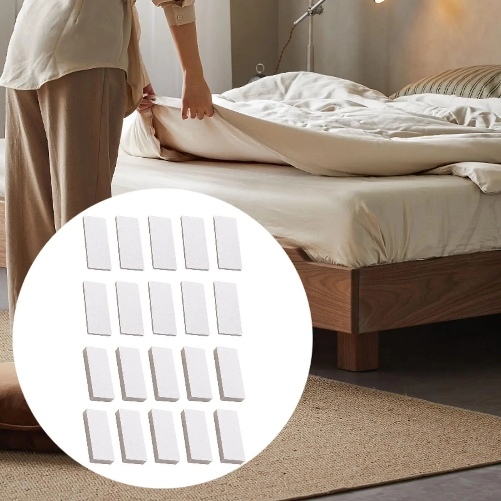 20 Pieces Headboard Stoppers Supplies Multifunction Tools EVA Foam Bed Stoppers for Furniture Home Bed Frame Headboard Office 20 Pieces Headboard Stoppers Supplies Multifunction Tools EVA Foam Bed Stoppers for Furniture Home Bed Frame Headboard Office