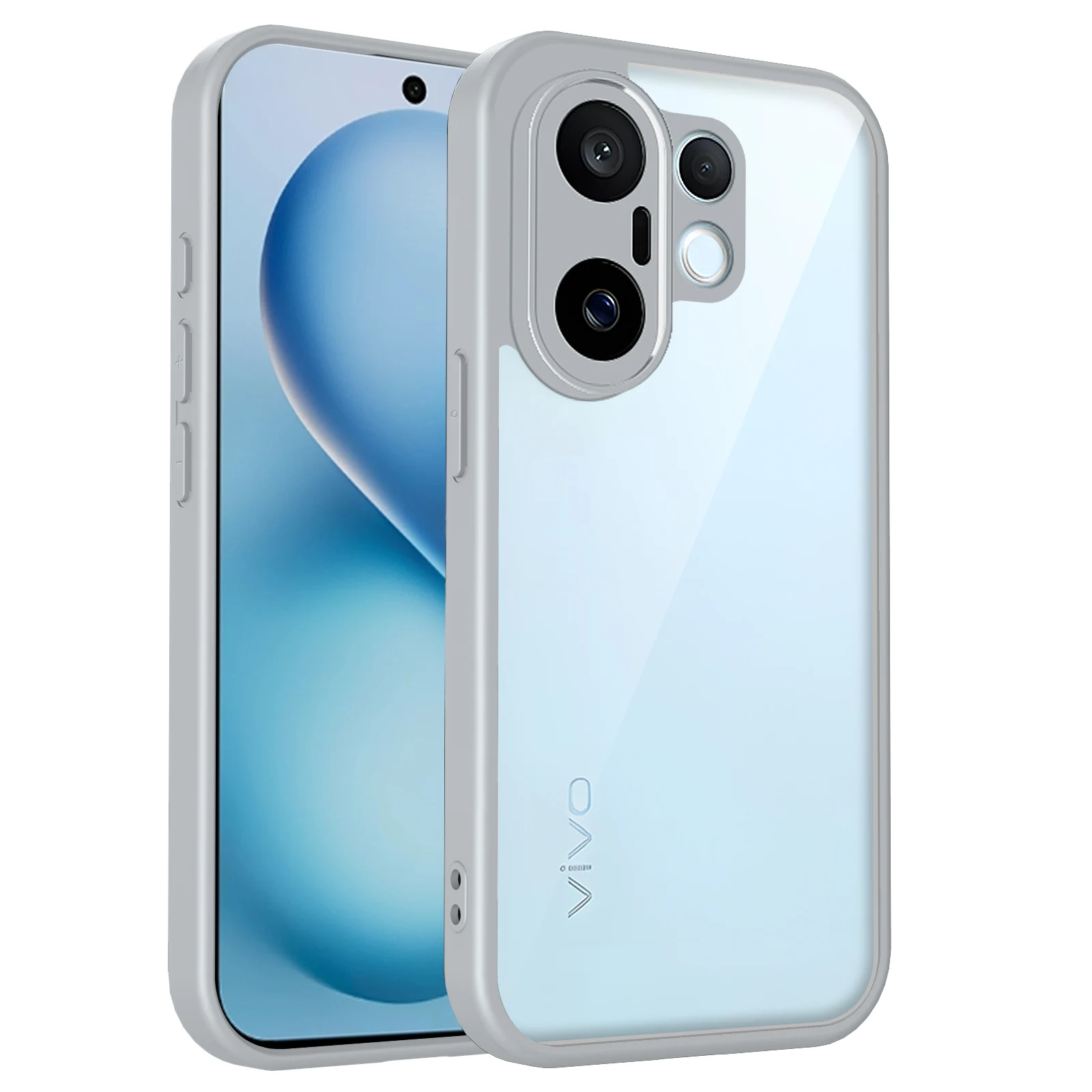 Vivo X200 FE V2503 حافظة وسادة هوائية مقاومة للصدمات سيليكون الوفير واضح ماتي الغطاء الخلفي جراب هاتف صلب لهاتف Vivo X200 FE X200FE 5G