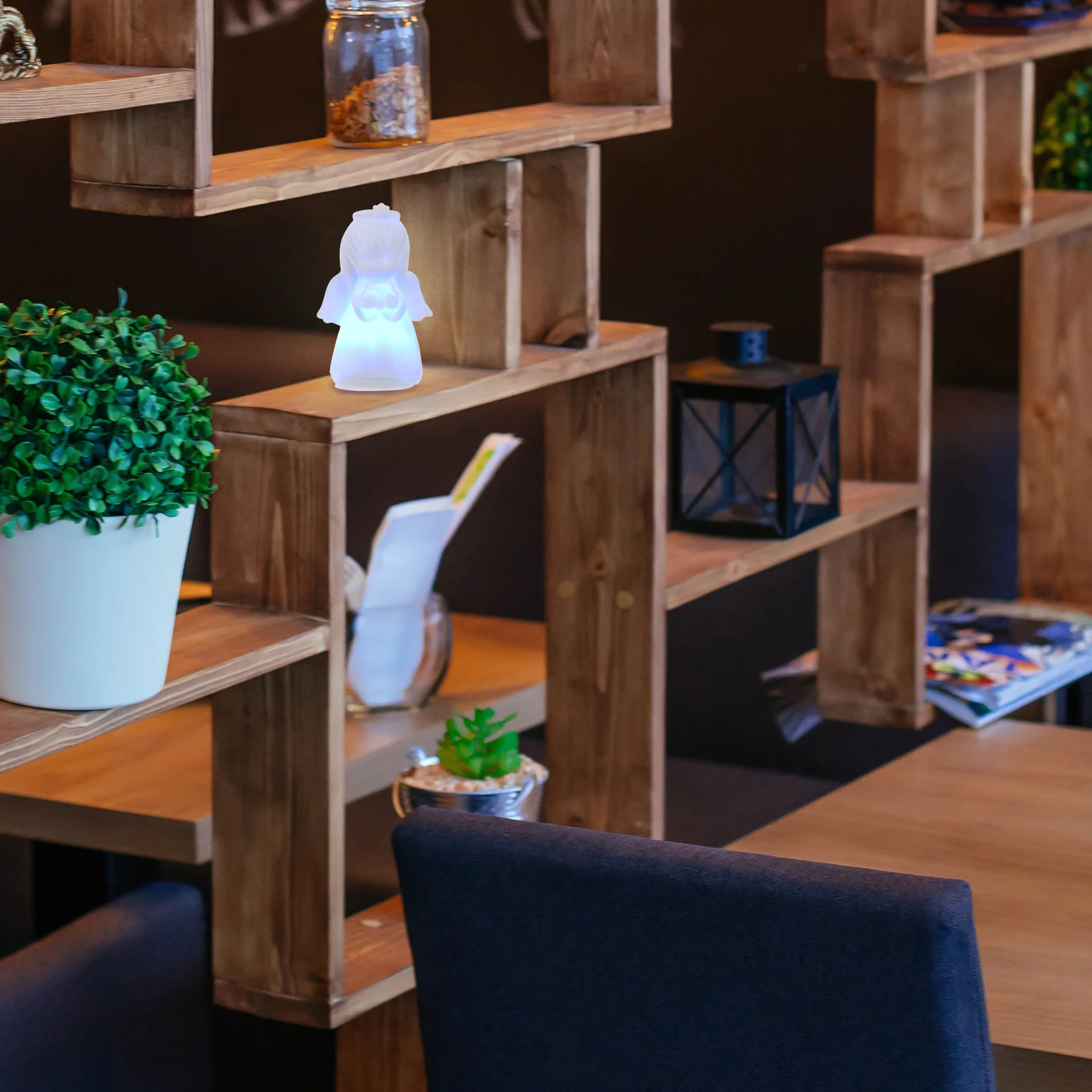 

5pcs Christmas Gift Light Colorful Night Lamp Decor For Home Room Desktop Vinyl Ornament Warm Glow Led