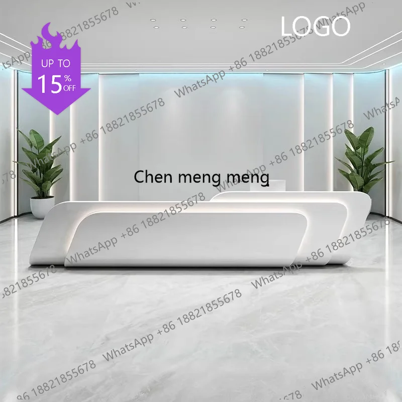 

D5556 Simple Modern Beauty Salon Bar Counter Medical Beauty Club Clothing Store Cashier Counter Creative Office Furniture stand