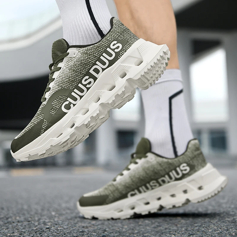 Men's Lightweight Professional Running Male Breathable Non Slip Sports Sneakers Outdoor Travel Athletic Shoe