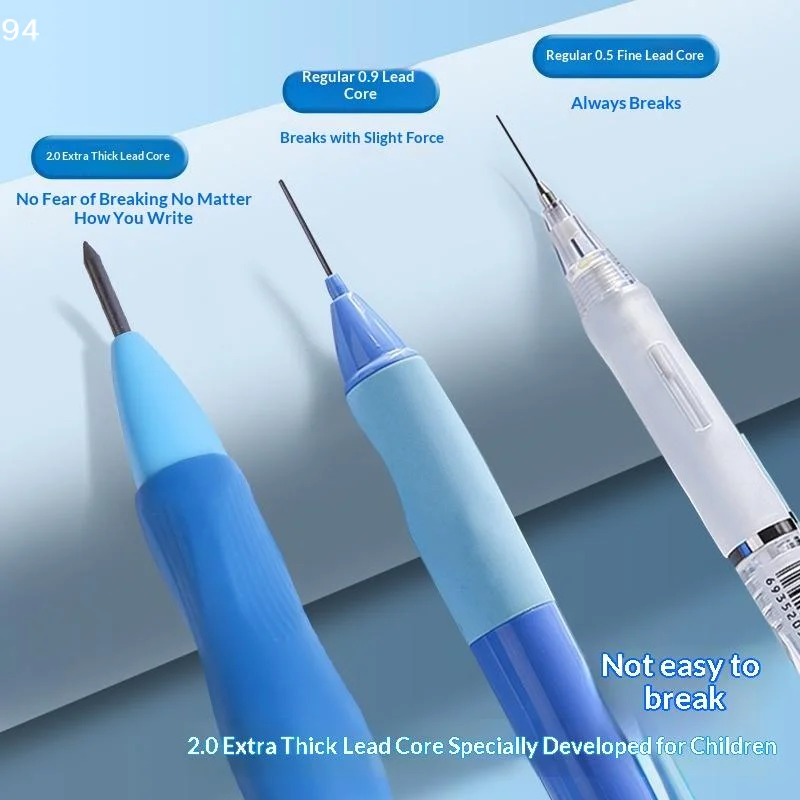 1Pcs 2.0mm Mechanical Pencil Set Posture Correction Anti-Break Lead For Kids Children Writing School Supplies Korean Stationer