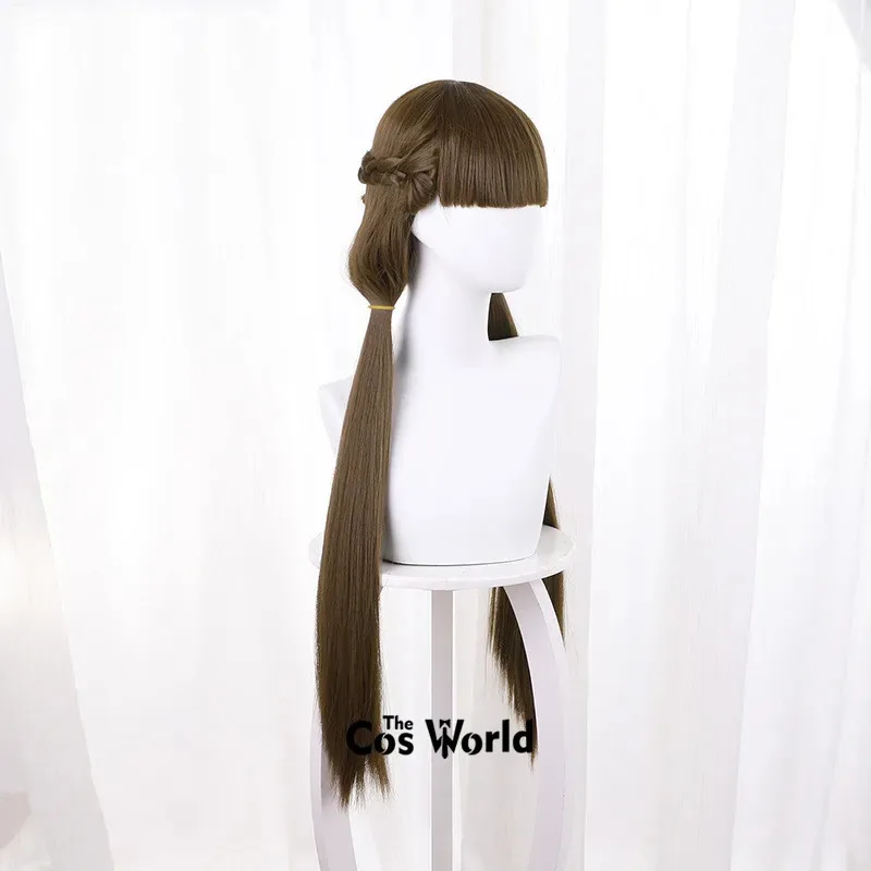 

aaa12 3Love Live Superstar Liella Sakurakoji Kinako Brown 80cm Long Anime Cosplay Wigs Fiber Heat Resistant Synthetic Hair + Wig