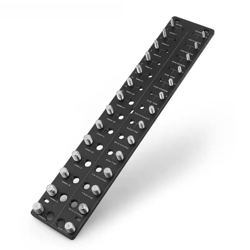 28 Size Thread Pitch Gauge Metric Standard Screw Bolt Nut Thread Measuring Identifier Tool