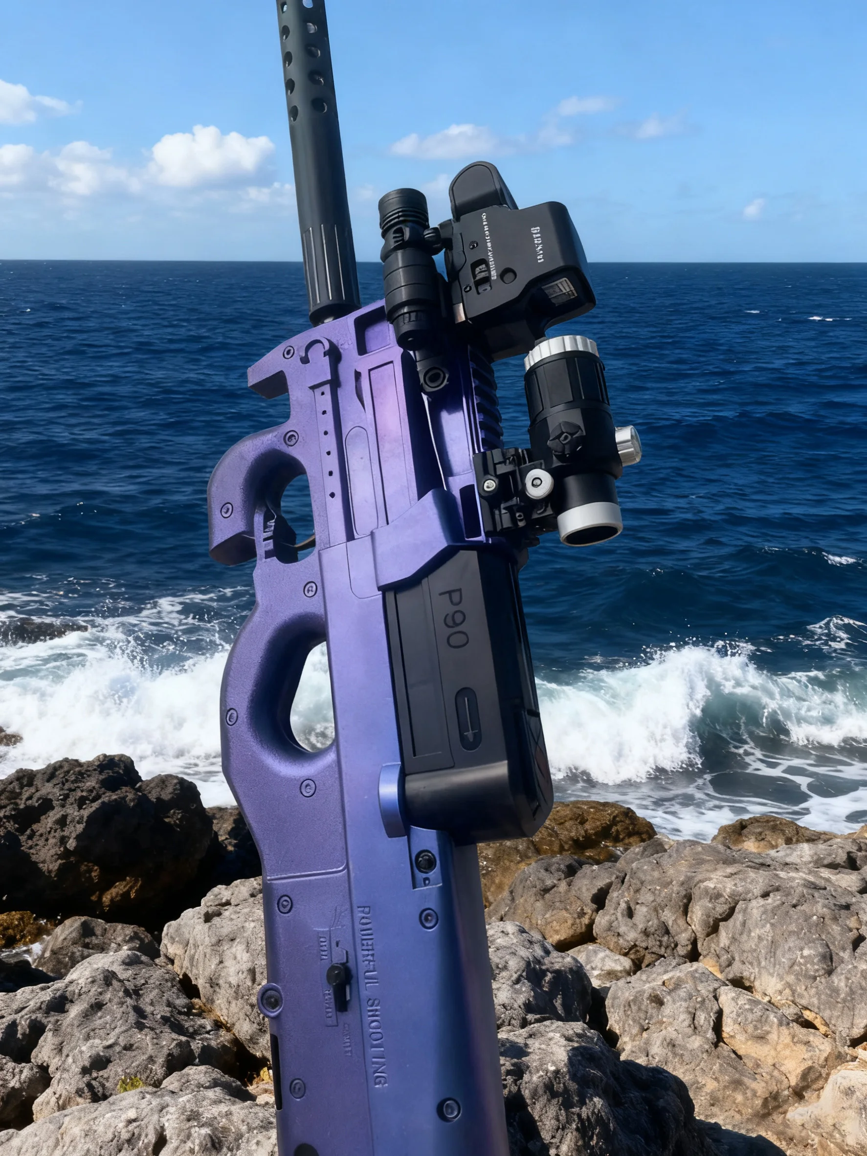 Jogos para pais e filhos P90 Gel Blaster Full Auto Color Shift Gel Ball Blaster 30M de alcance brinquedos ao ar livre para adultos e crianças