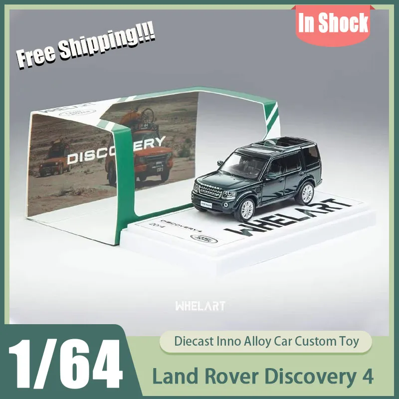 

New In Stock Whelart 1:64 Land Rover Discovery 4 Diecast Model British Green Livery British Off-Road Suv Collectible Toys Gifts