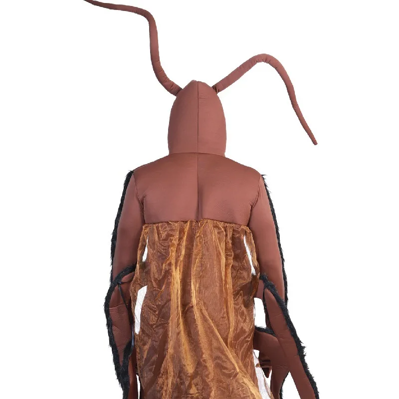 Halloween carnival cosplay party costume, stage cosplay men's cockroach one-piece costume
