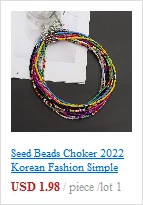 Einfache Rocailles Strang Halsband Mode Koreanische Kragen Charme Bunte Handgemachte Böhmen Halskette Frauen Strand Weibliche Schmuck – Detail 28