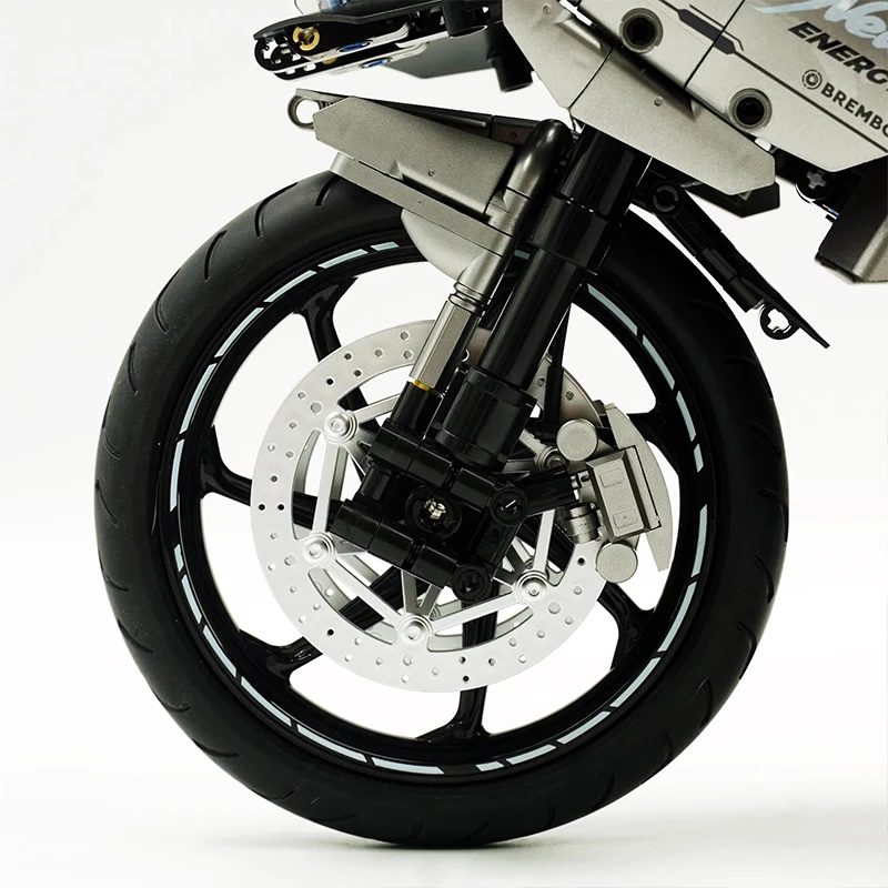 Nowy GULY 60525 1:5 Techniczny motocykl Model klocków do budowania Pojazd sportowy Klocki do montażu DIY Zabawki dla chłopca Prezent świąteczny Dziecko