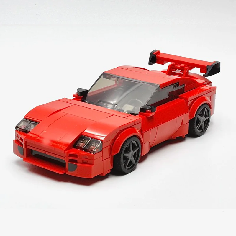 360 pièces nouveau MOC City autoroute Supra MK4 voiture de sport modulaire blocs de construction éducatifs pour enfants jouet cadeau