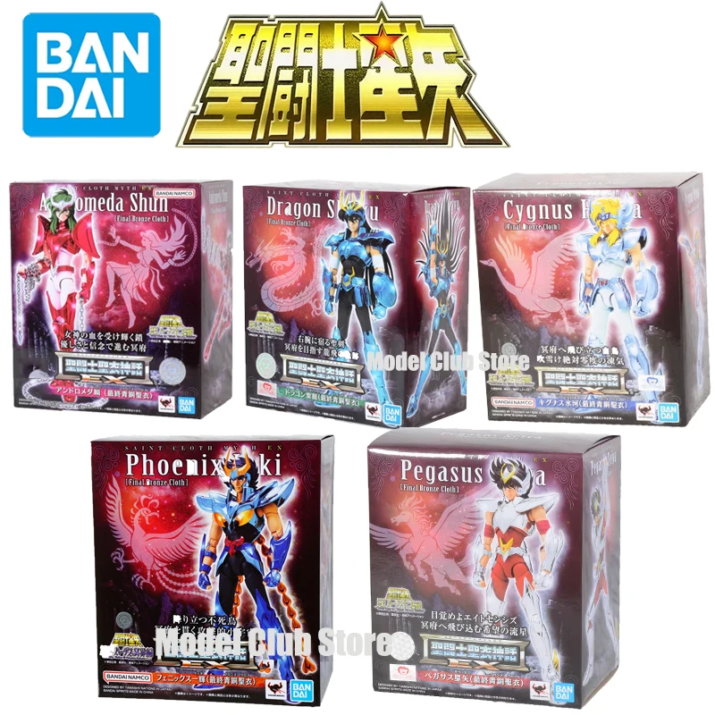 Оригинальная ткань Bandai Saint Seiya Myth EX PEGASUS HYOGA CYGNUS SHUIYU PHOENIX IKKI SHUN Knights of the Zodiac, экшн-фигурки, игрушки