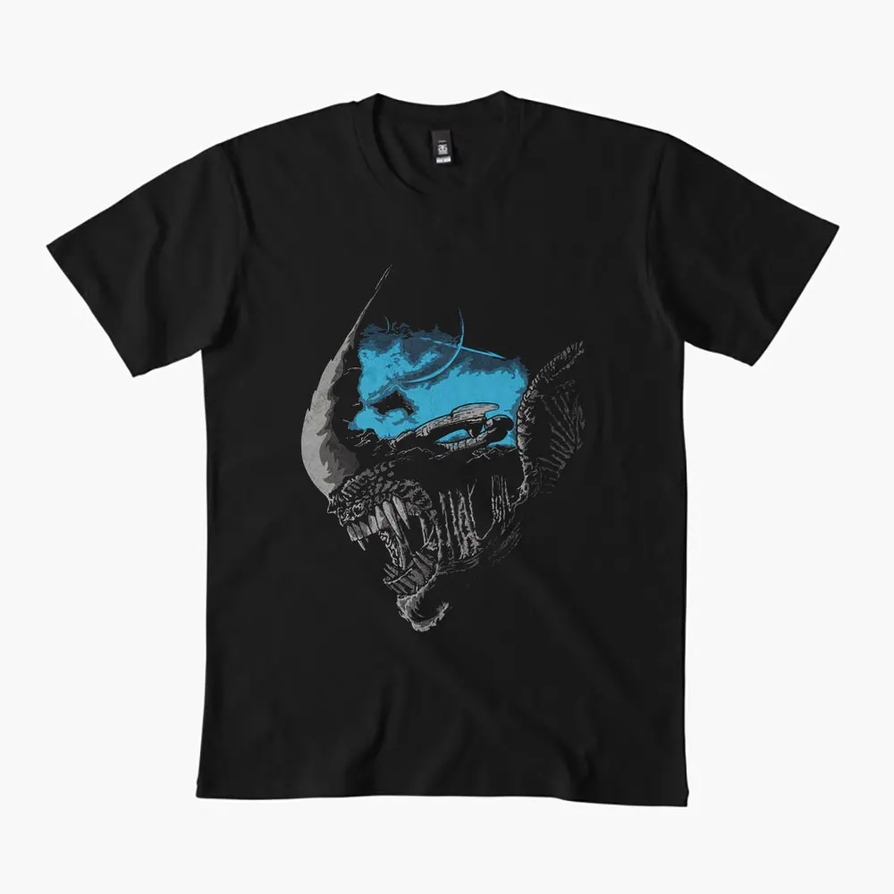 

On a Dark Moon 80s Retro Sic fi Alien Gift T Shirt Weyland Lv 426 Xenomorph Graphic Clothes100% cotton print All size tops S-6XL
