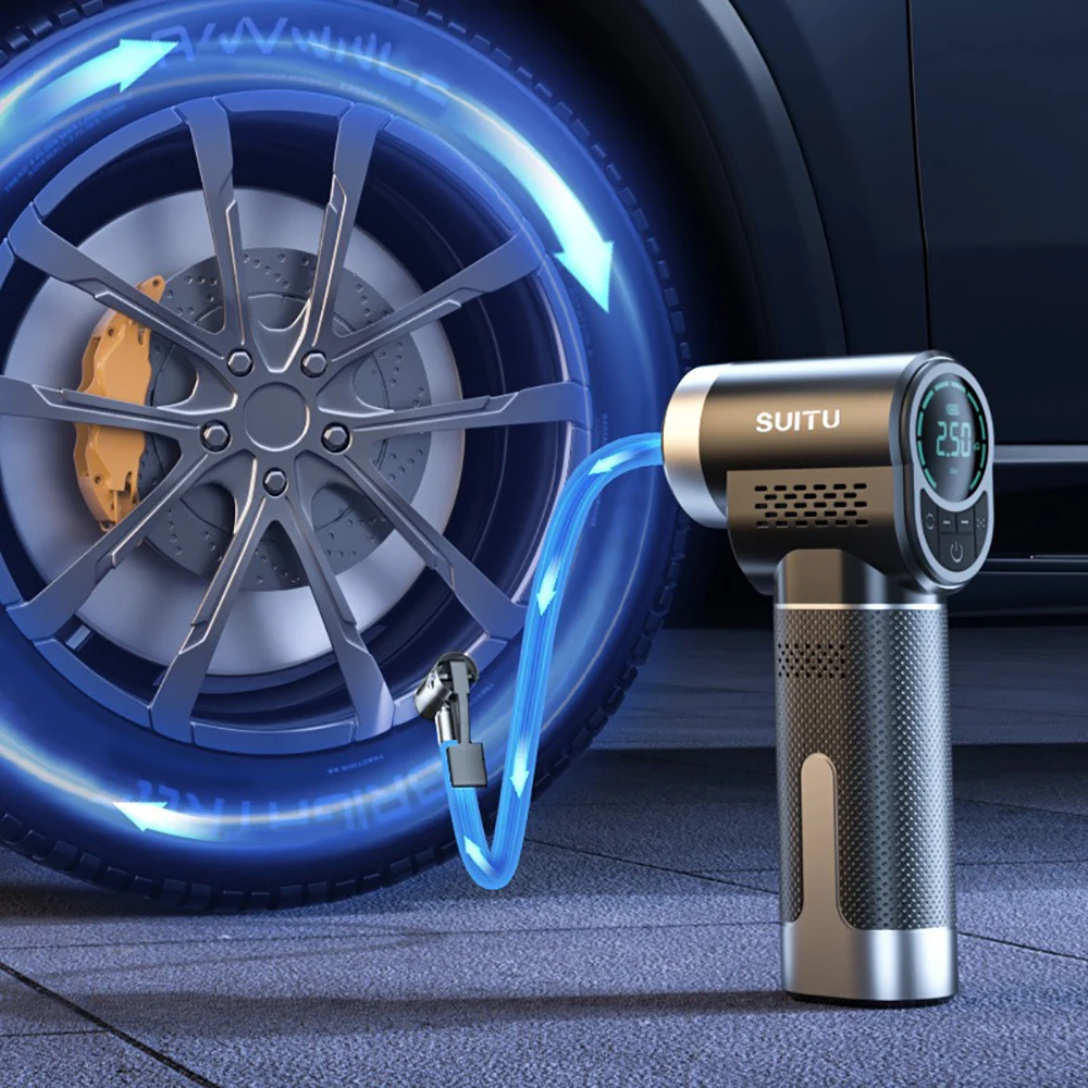 

Беспроводной электрический мини-насос для накачивания шин, портативный воздушный компрессор для автомобиля, мотоцикла, велосипеда, мячей