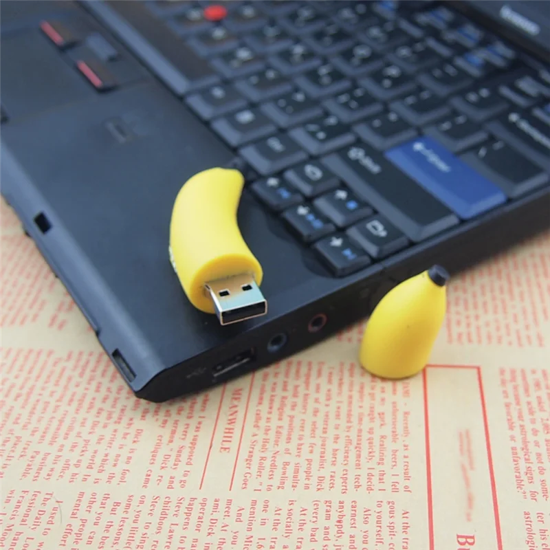 【Последнее место!】Банановый фруктовый милый флэш-накопитель USB 2.0, 64 ГБ, 64 ГБ, подарочная USB-накопитель для детей