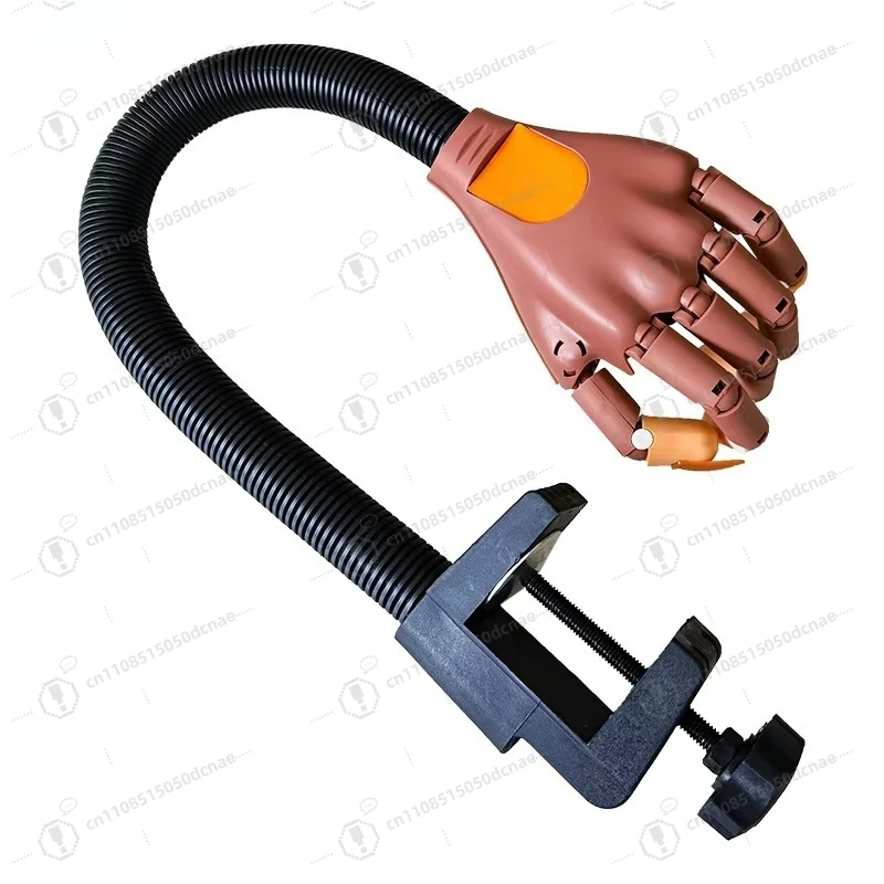 Flexible Manicure Training Hand Model, Realistic Hand Shape, Portable Nail Art Practice Tool for Salon Use and Beginner Learning