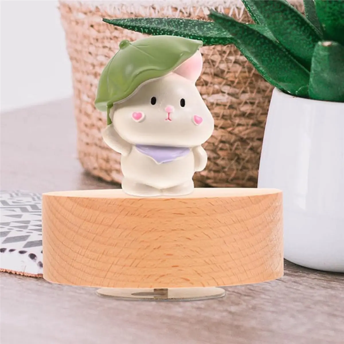 Homegood Music Box Mechanism You are My Sunshine Base, Hand-Crank Wooden DIY Craft Music Box Mechanism for Wife
