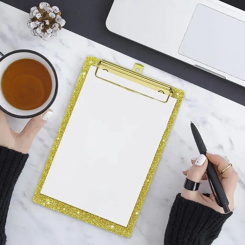 Colorful Clipboards Storage Clipboard Lightweight Low Profile Standard Letter Creative  Colorful Clipboards With Metal Clips