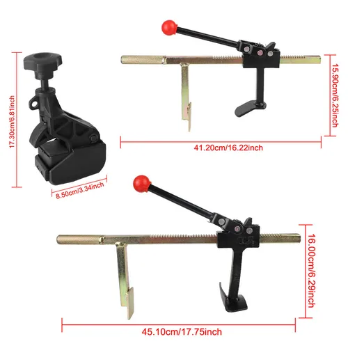 Imagen 2 del producto Herramientas universales de extracción de varillas de cambio de neumáticos de coche, juego de insertos de neumáticos, cambiador de neumáticos Manual, herramientas de garaje, abrazadera de neumáticos opcional