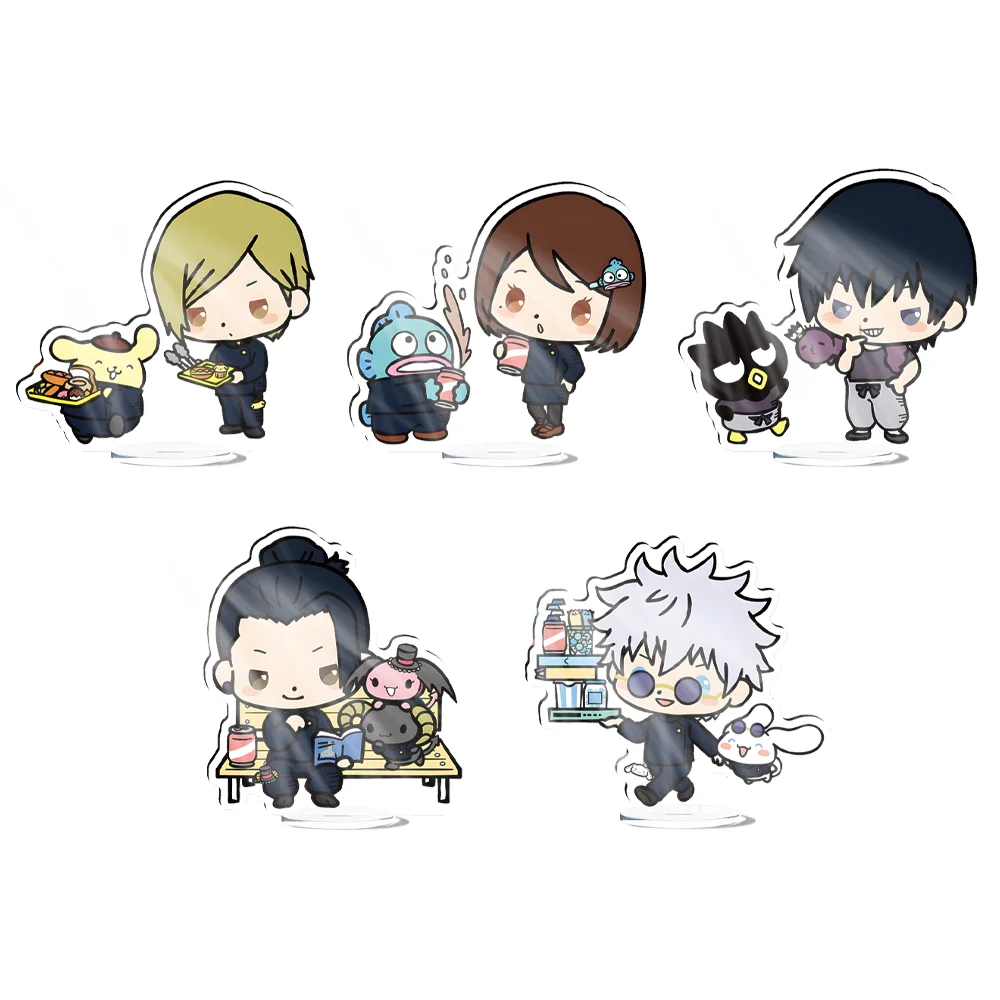 

Anime Jujutsu Kaisen 10cm Acrylic Stand Satoru Gojou Megumi Fushiguro Nobara Kugisaki Cute Model Plate Desk Decor Gifts